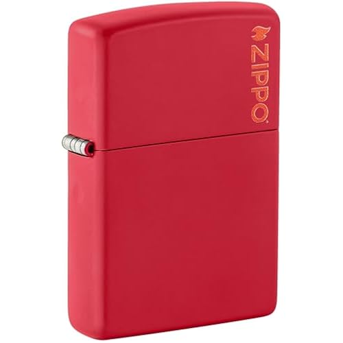 Zippo Classic Red Matte with Zippo Logo Pocket Lighter