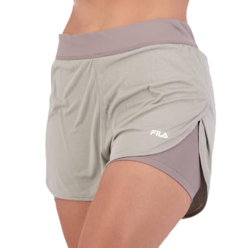 Shorts Fila Basic Train Double II Feminino Caqui
