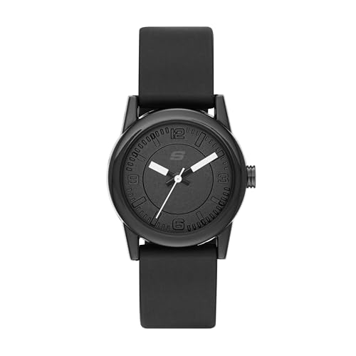 Lista de Relojes Dama - los más vendidos. 50 Skechers SR6028 Reloj Análogo para Mujer Extensible de Silicon, color Negro