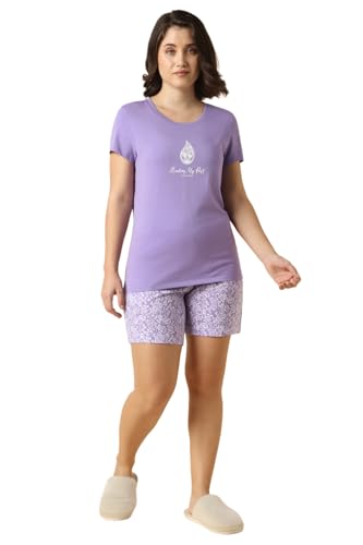 Image of Van Heusen Women's Lounge Allover Print Lounge Shorts - Modal Cotton - Functional Pocket, Superior Drape -Available in Pack of 1 & 2