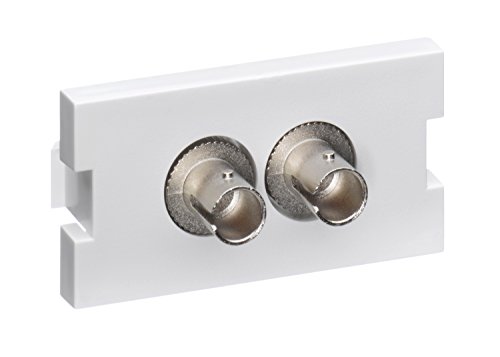 Module Duplex ST Leviton 41291-2TW en bronze phosphore blanc