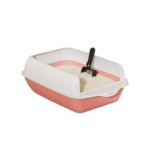 Caja de arena abierta para gatos grande y duradera miniatura 1