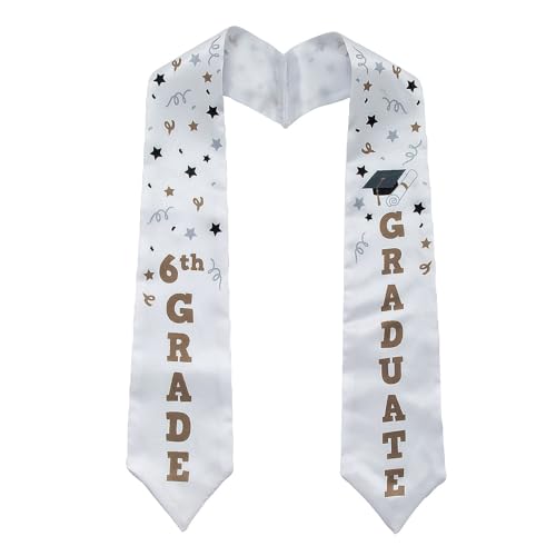 Fun Express 52 Kids Elementary 6th Grade Polyester Graduation Stole