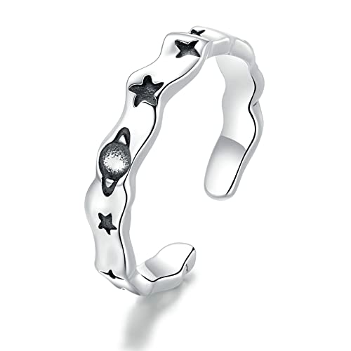 Anneau de doigt réglable planète, bague astro pour vos soirées