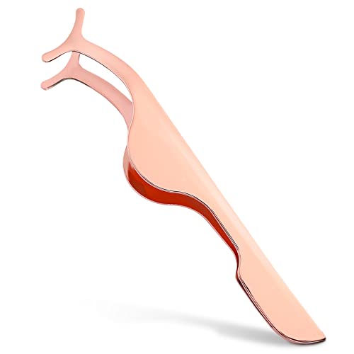 Sibba Pince à épiler pour faux cils 1 pièce Pointe incurvée Recourbecils Extension de cils Outil de séparation de bande de sourcils Cover
