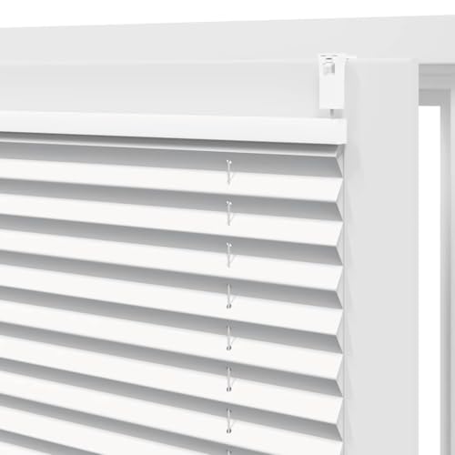 Store plissé 90x150 cm blanc occultant pour fenêtre de salon - 8