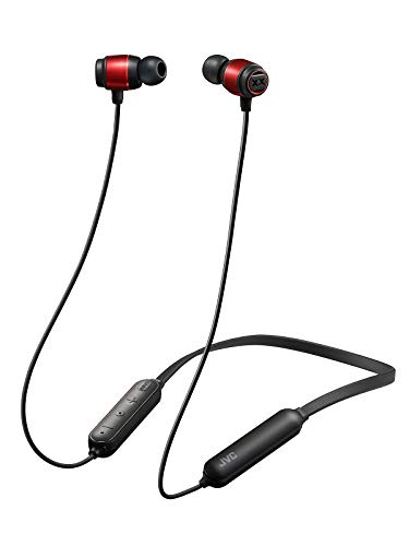 JVC HA-XC30BT-R Bluetoothイヤホン XXシリーズ/重低音/防水・防塵・耐衝撃/ネックバンド/15時間連続再生 レッド
