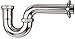 P-Trap Drain Pipe, Chrome-Plated, 17-Ga., 1.5 x 1.5-In.