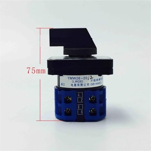 Interruptor de leva YMW26-20/2M IP65 con caja estanca de 3 posiciones para cortes limpios 6