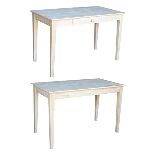 International Concepts Basic Desk With Drawer, Unfinished #TOP5
