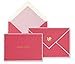 kate spade new york All Occasion Card Set of 15 with Blank Interior and Lined Envelopes, Colorblock
