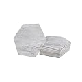 Avant Decor | 30 Tiles | Stone Composite Hexagon Stone Texture | Peel and Stick Kitchen Backsplash Tiles | Stick On Wall Tiles | Easy DIY Installation | 6” x 6.9”