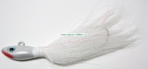 Uncle Josh UJBT4W Bucktail 4 oz Bucktail, White, 4 oz.
