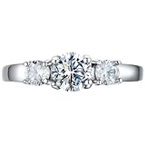 AILAAILA Kids Rings for Girls April Birthstone Rings Size 1 2 3 4 Birthday Gifts Stainless Steel Jewelry for Mother Daughters Girlfriend Girls Women Size 4