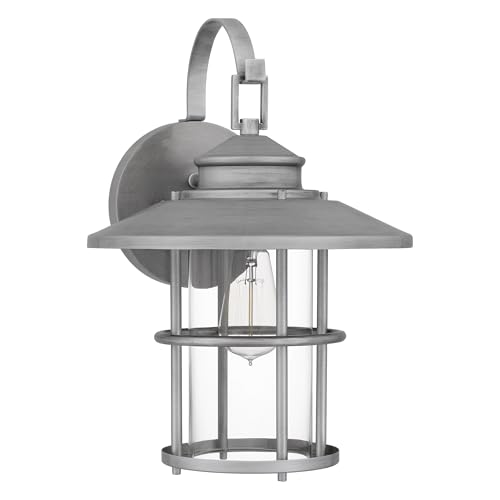 Quoizel Lombard 16 1/2" H Antique Brushed Aluminum Outdoor Wall Light - Image 5