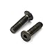 AutoE 1 Set Black Taper Steering Wheel Screw Bolts For Nardi Personal OMP For Momo (Black Flat)