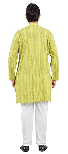 Image of Studio Shringaar Men's Cotton Relaxed Fit Straight Kurta