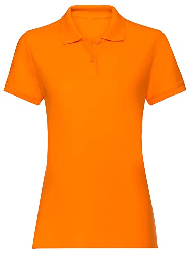 Love My Fashions® Polo de un Solo Color para Mujer, Cuello de Punto y Mangas Cortas con puños, Camiseta Informal y Top Deportivo clásico para Damas de Tallas Grandes