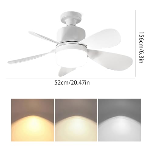 Ventilateur de plafond avec télécommande et éclairage led pour salon - 6