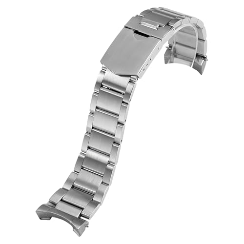 Bracelet montre 22mm etanche en acier 316L avec boucle deployante securisee