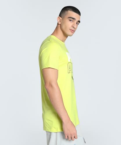Image of Puma Men Cotton Graphic Print Classic Fit Tees