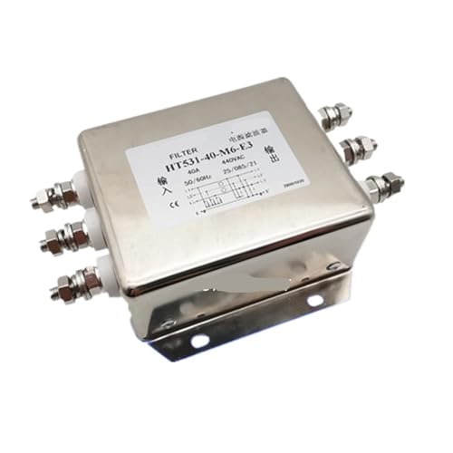 Filtro de potencia trifásico HT531-40-M6-E3 de 40A y 380V para inversores industriales