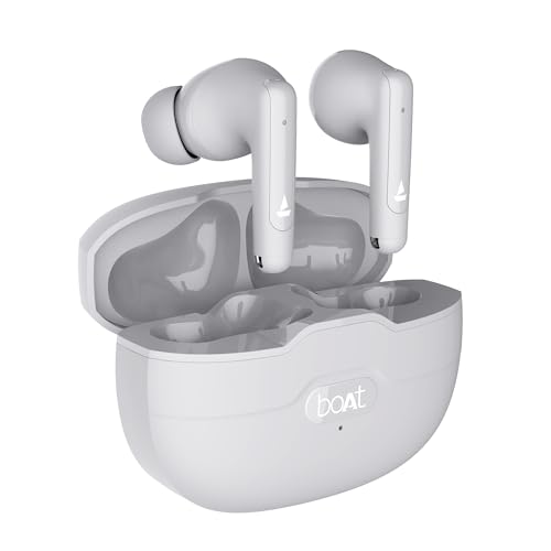 Image of Boat Airdopes Unity ANC TWS in Ear Earbuds with Up to 50 Hours Total Playback, ANC Upto 32 dB, Dual Mics with ENx Tech, IPX5 Rating, IWP Tech and ASAP Charge(Grey)