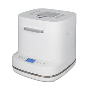 Unold Backmeister Bernd 68120, bis 1000 g Gewicht, 19 Programme, individuelles Programm, Zeitvorwahl, Antihaftbeschichtet, LCD-Display, entnehmbare Backform, 550 Watt, Weiß