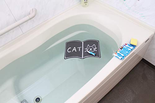 Kitpas Bathtub Crayons With A Drawing Board For Kids Ages 3+, Bright Colors, Easily Washable With A Wet Sponge, Set Of 1-White Kitpas For Bath Crayons, 1-Book-Shaped Board #TOP4