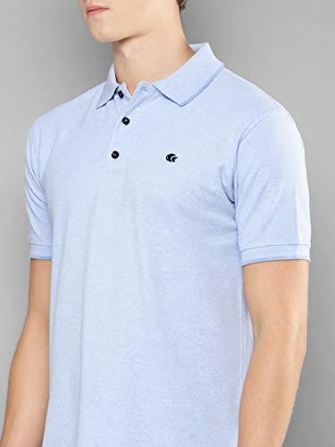 Image of Allen Cooper Solid Pure Cotton Polo Tshirts for Men