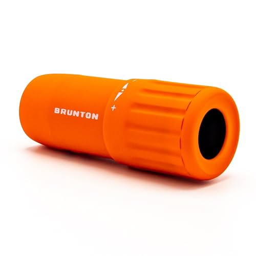 Brunton Echo Monocular 7x18 – Compact Lightweight Pocket Scope for Travel and Hiking – Orange