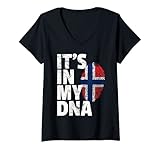 Photo Gallery donna norwegian norway flag shirt pride country home nation gift maglietta con collo a v Photo Gallery donna norwegian norway flag shirt pride country home nation gift maglietta con collo a v