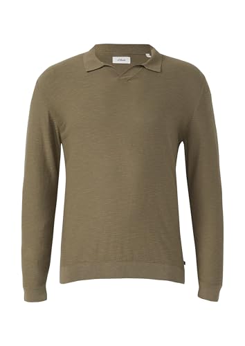 Pull avec col Polo Homme s.Oliver 2179492 en maille confortable - 4