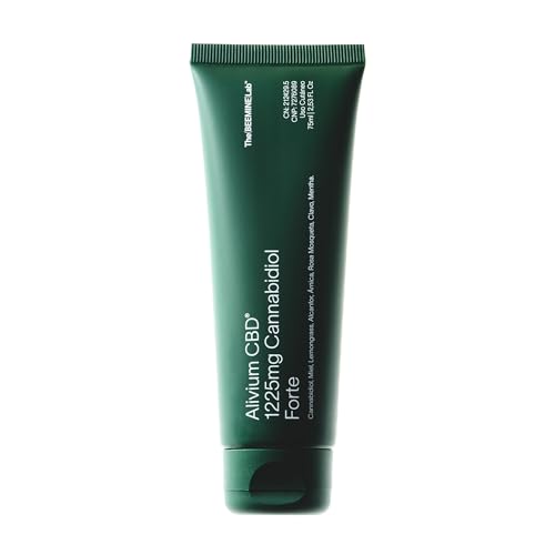 ALIVIUM CBD Forte - Crema de masaje efecto frío-calor - Árnica, Menta, Alcanfor y Miel - Músculos y articulaciones - Espalda, región lumbar, músculos, rodillas, cuello, hombros (75 ml)