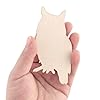 30 Pack 4 Inch Wood Owl Cutouts Unfinished Wood Owl Crafts Wooden Owl Hanging Ornaments DIY Owl Craft Gift Tags for Home Party Decoration #2