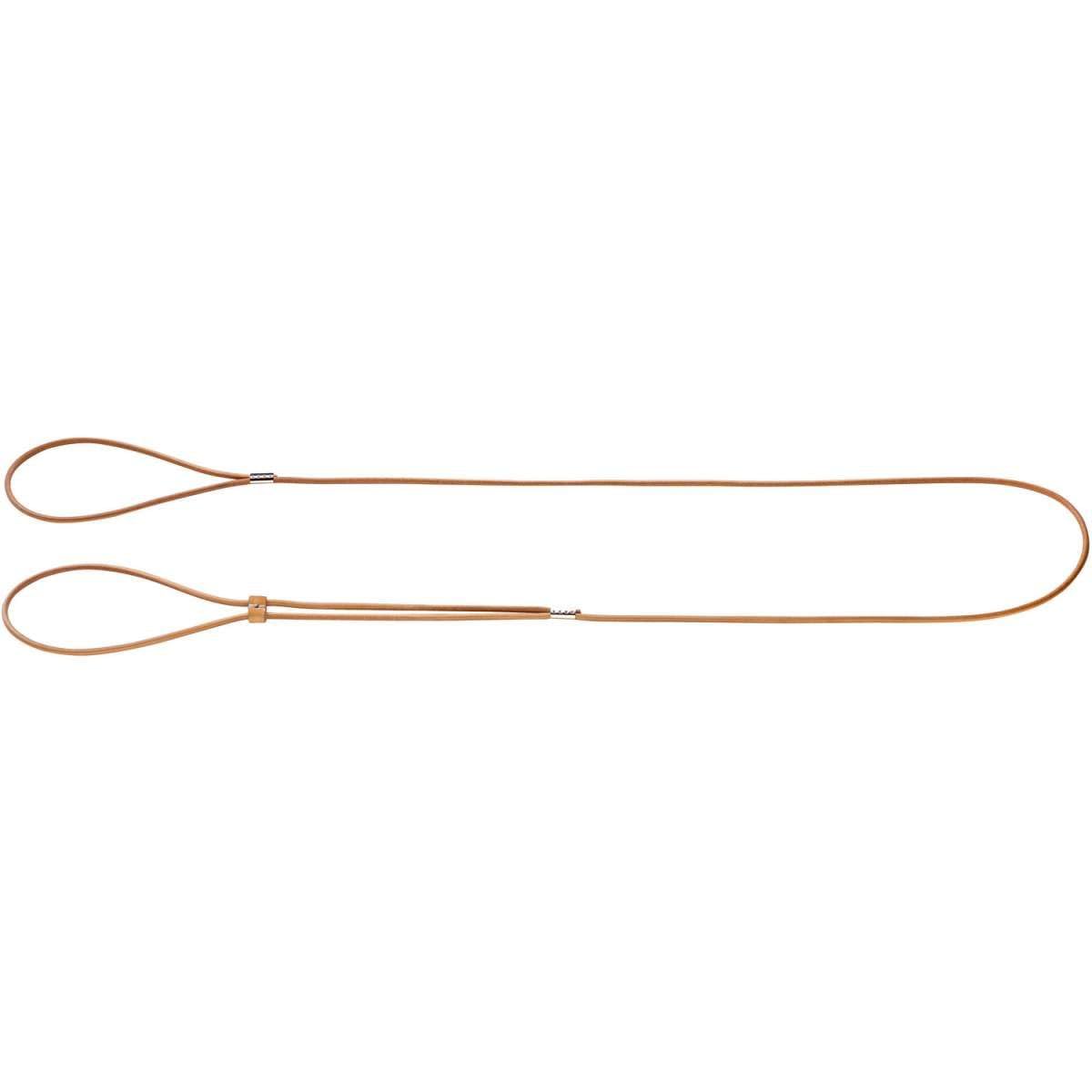 Longe ronde en cuir HUNTER 4 mm marron : ne brûlez plus vos mains en retenant votre chien