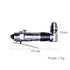 Umkehrbar Winkelbohrmaschine Druckluft 1.5-10 mm （3/8), Leerlaufdrehzahl: 2000rpm, Winkelbohrer mini Silber