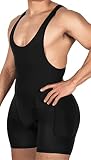 Ovnshery Men Shapewear with Butt Padded, Full Body Shaper Tummy Control Slimming Bodysuit Compressio