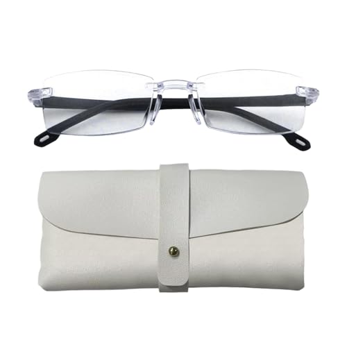 Générique Lunettes intelligentes avec mise au point automatique pour hommes et femmes, lunettes de lecture automatiques à lumière bleue de près et de loin (White, 15x5x5cm)