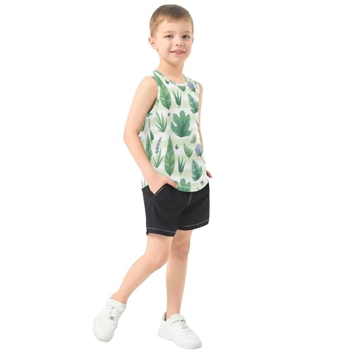 Boys Performance Tank Top Quick Dry Kids Casual Sleeveless T Shirts Kids Comfy Breathable Summer Athletic Tshirts4