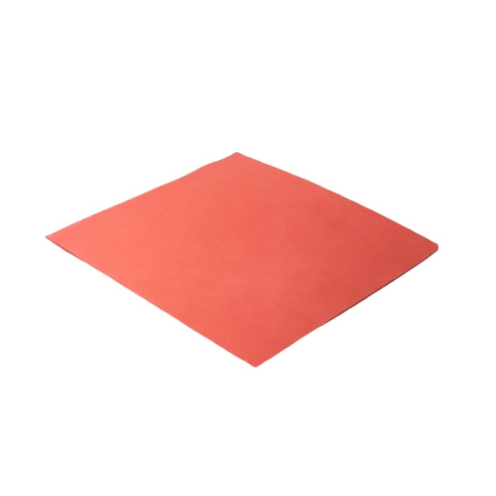 Lámina de gomaespuma Resistente al Calor, Tamaños múltiples Rojos de la Estera de la Espuma del silicón de la máquina de Planchar con Calor(500x500x3mm)