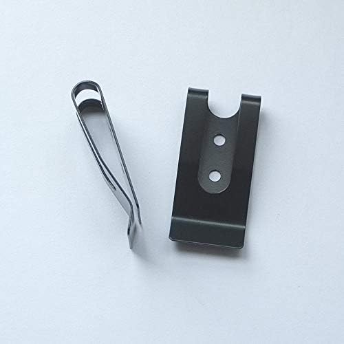 micoshop 25 Pcs 54x25mm Belt Holster Clip Clasp Spring Hook Cap stud Buckles Keyring Hardware Black