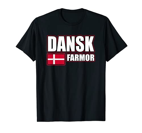 Danmarks Flag, Dansk Farmor, Dansker, Danish Power, Danmark Camiseta