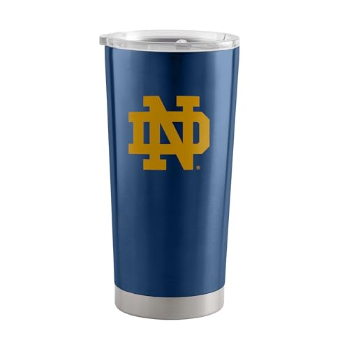 Image of Logo Brands 20 oz Powder Coat Tumbler- Insulated Tumbler with Lid for Water, Iced Tea or Coffee, Smoothie and More