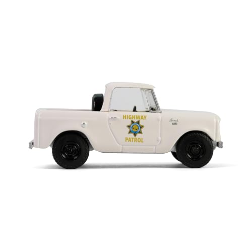 Truck 1/64 1964 Harvester Scout Half Cab California Highway Patrol miniatura 5