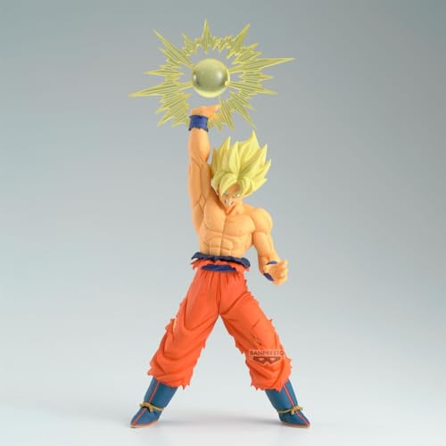 BANPRESTO Goku Super Saiyan Statue With Energy Ball 17Cm, Multicolor, 6.7 inches - Image 3