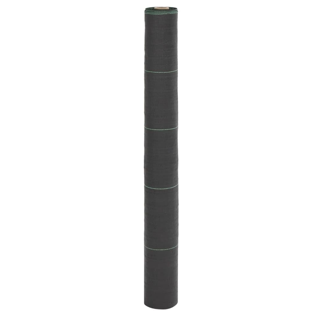 vidaXL Unkrautvlies Unkrautvlies Wasserdurchlässig UV-stabilisiert 1x10m Schwarz