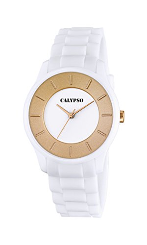 Preisvergleich Produktbild Calypso Damen-Armbanduhr Analog Quarz Plastik K5671 / 2