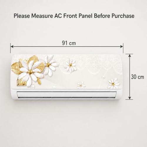 Image of DreamKraft Decorative Flower AC Sticker, Multicolor, 30cm x 91cm | PVC Vinyl, For Home Decor, For Kid's Room, For Office Decor