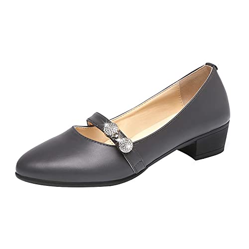 Scarpe Donna Decolleté Con Tacco Basso - Eleganti Per Cerimonia E Ufficio - Foto 7